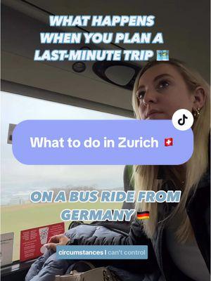 When life hands you lemons in 🇩🇪, you make lemonade in🇨🇭🤷🏼‍♀️ (Pt.1) Can’t believe I made this whole 3-day solo itinerary for myself on a bus ride from Zurich to Munich, but it couldn’t have turned out better 👌💁🏼‍♀️ Also on the plus side, when my trip got cancelled under circumstances I couldn’t control, I got accepted to the @expedia group affiliate program and the @getyourguide creator program! 🥹  Have you been before? Tell me about your favorites 👇 Part 2 in Lucerne coming 🔜  • • • Travel hack, girls who travel vlog, winter in Switzerland, international experiences, travel lifestyle, travel solo, female solo travel, luxury trip, vacation content, what to do in Zurich #travelcontentcreator #trendyreels #zurich #getyourguide #instareel #relatable #solotravel #whattodoinswitzerland #thegirlsthatgetitgetit #trendingaudio 