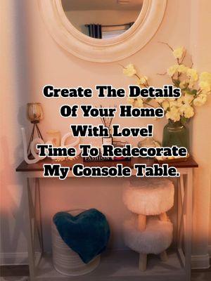 Your home 🏡 is a reflection of you.  #homedecor #homeproject #homesweethome #consoletable #endtable #consoletabledecor #entrywaytable #redecorating #fyp #ads #ttslevelup #newyearbetterme #giftguide #tiktokshopjumpstart #TikTokShop #tiktokshopping #homeinspo #decor #homedecortiktok #hometok #aesthetic #homeaesthetic #create #create #createwithlove #homeprojects #homemusthaves #linkedbelow🛍⏬️👇 