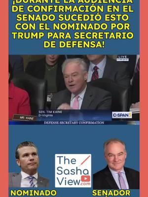 🚨¡ATENCIÓN AL NOTICIÓN‼️ 🗞️💣💥💣💥💣💥💣💥💣💥#TheSashaView #TSVNews #SapingoNews #TSVNoticias #Trump #PeteHegseth #SenateConfirmation #SenateHearing #SecretarioDeDefensa 