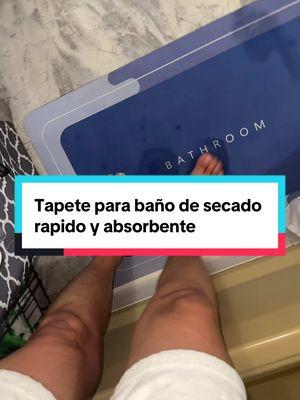 Tapete súper absorbente y secado rápido para tu baño #tapetes #tapeteparabaño #tapetesecagemrapida #bathmat #absorbent #nonslip 