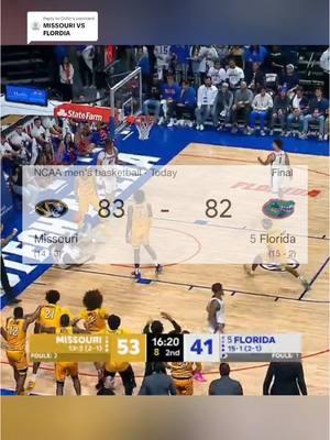 Replying to @Collin MISSOURI UPSETS NUMBER 5 FLORIDA🔥 (via:@ESPN) #posterdunk #missouribasketball #mizzoubasketball #collegebasketball #collegehoops