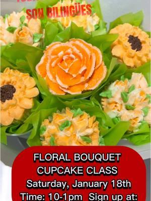 Hello Everyone, There’s still room available for this class 💐 . 🌺AÚN HAY ESPACIOS DISPONIBLES PARA ESTA CLASE. RESERVA TU LUGAR EN CAKESBG.COM  . 🌸All supplies are included for this class.  . 🌼This class will teach you: * How to make buttercream/ piping consistency. *How to color buttercream  *How to use Russian tips   *How to pipe different buttercream flowers and look more realistic.  * How to make the structure and wrap your bouquets  To purchase this class visit cakesbg.con or please DM me for payment. Your spot will be reserved once payment is received. Spaces are limited so please reserve your seat as soon as possible. Note: classes are non refundable or transferable.  #cakesbg #elcafecitostudio #cupcakes #cupcakesofinstagram #cupcakedecorating  #flowersofinstagram #floralcupcakes #edibleflowers #la #eastla #downeyca #maywoodca #cityofbell #bellgardens #santafespringsswapmeet #picoriverasportsarena #buttercreamcake #buttercream