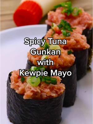 Ever tried making sushi at home? 🍣✨ Perfect for impressing your guests or treating yourself! #kewpiemayo #sushi #handroll #spicytuna						