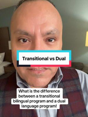 What is the difference between a transitional bilingual program and a dual language program? #bilingual #duallanguage 