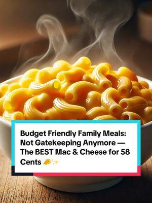 Budget friendly family meal! In our opinion, Great Value Mac & Cheese is better than Kraft—especially the shells! 🧀✨ And at only 58 cents a box, it’s a total game-changer for families on a budget. My kids won’t even eat Kraft anymore! Perfect for quick, affordable meals that don’t skimp on taste. 💸🙌 #creatorsearchinsights #BudgetMeals #GreatValueMacAndCheese #MacAndCheeseHack #GreatValueShells #ParentingOnABudget #GroceryHacks #CheapMeals #FrugalLiving #SaveMoneyLiveBetter #LifeHacksForParents #QuickDinnerIdeas #ComfortFood #AffordableEats #StrugglingOnABudget #TikTokMadeMeBuyIt #EasyFamilyMeals #budgetfriendlyfamilymeals 