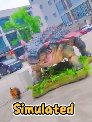 Why did the ankylosaur roar? #dinosaur #animatronicdinosaur #SimulationDinosaur #animatronicproduct #dinosaurfactory #animatronicfactory #simulationfactory #dinopark #themepark #ankylosaurus #fyp 