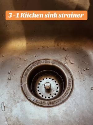 3 in 1 Kitchen Sink Drain Strainer . #TikTokShop #homeimprovement #foryou #kitchensink #kitchengadgets #kitchenstrainer 