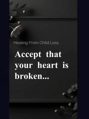 Accept that your heart is broken  #griefjourney #childloss #healing #lovedoesnotleavebruises #lipstickdialogues 