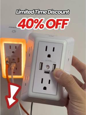 Flash sale on this ultimate outlet! Don’t miss out! #tech #techtok #tiktoktech #powerbank #phonetech #charger #gadgets #setup #technology #techtrends #newtech #desksetup #TikTokShop #surgeprotection #fyp #blowthisup #newyear #newyearseve #newyearaura #makemyyear #shoplunarnewyear #newyearnewmio #newyearoutfit#elevateyourhome#warmandcomfy #softandwarm #tiktok #tiktokban #tiktokbanupdate 