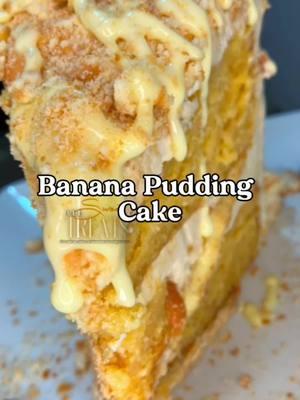 😋My go to for a bomb Banana Pudding Cake🍌⬇️ ✨ Moist Layers, Always Right out of the oven, I cover my cakes with saran wrap (yes, while they’re still warm!). This locks in all that moisture. Once cooled, I wrap them again and freeze for 3–4 hours. Working with frozen layers makes frosting a breeze and keeps your cake sturdy. ✨ Filling Trick Say goodbye to sliding layers! I fill my cake right in the same pan I baked it in, lined with saran wrap. Then, I pop it in the freezer for an hour—perfectly stacked and stable! ✨ Flawless Crumble Finish After my final coat of frosting, I make sure not to scrape off too much, so my crumble has a solid base to stick to. Pro tip: lay down a plastic tarp or craft paper before applying your crumble for an easy cleanup. No mess, no stress! ✨ Banana Drizzle Perfection The squeeze bottle or spoon method is my go-to for that flawless drizzle finish. It’s all about presentation AND taste! 💡 Bonus Tip: Prepping and cleanup don’t have to be stressful. A little planning ahead goes a long way in keeping the process smooth and enjoyable! This Banana Pudding Cake is just ONE of the 18 cake recipes in my Cake Bundle eBook! 🍰 👉🏾 Comment “Cake eBook”below to elevate your cake game! Here’s EVERYTHING you’ll get in the eBook: 💙 Blue Velvet Cake 🍌 Banana Pudding Cake ❤️ Red Velvet Cake 🍑 Peach Cobbler Cake 🌾 Banana Pudding Gluten-Free Cake 🍎 Apple Pie Cake 🍋 Lemon Crunch Cake 🍋🫐 Lemon Blueberry Cake 🍠 Sweet Potato Pie Cake 🍯 Biscoff Cookie Butter Cake 🥜 Butter Pecan Cake 🍯 Caramel Cake 🥕 Carrot Cake 🍓 Strawberry Crunch Cake 💚 Key Lime Pie Cake 🍫 German Chocolate Cake 🍫 Chocolate Cake 🍪 Cookies and Cream Cake ✨ What was your favorite part about this super bomb Banana Pudding Cake—fluffy layers, the crumble, or the drizzle⁉️Let me know in the comments! Thank you Lord for the strength you give me daily🤗 #bananapuddingcake #explorepage #cakedecorating #dfwbaker #bananapudding #dallasbaker 