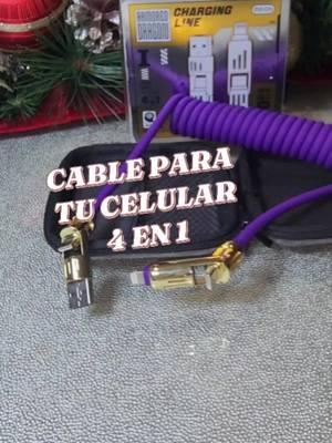 CABLE PARA CELULAR  4 EN 1 #tiendas #negosios #negosios #promociones #TikTokShop #pyf #influencer #instagramshop #business #stories #cable #celular #phone #mfishtech @mfishtechinc #mfish