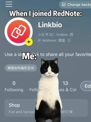 When I downloaded RedNote and joined: #rednote #rednotebook #xiaohongshu #tiktokrefugee #tiktokban #tiktokviral #fyp #instabio #linkinbio #biolink #creator