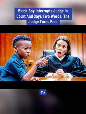 P3. Black Boy Interrupts Judge In Court And Says Two Words, The Judge Turns Pale #storyrewind #incrediblestories #storytimes #didyouknow #Fyp #foryou 