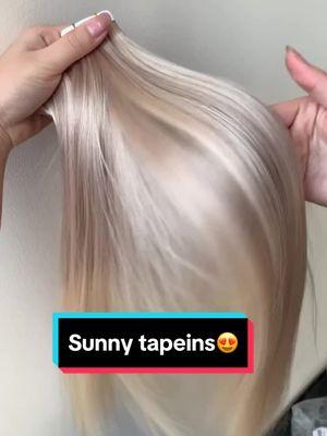 Do you want to know this color of tape ins🤩🤩🤩#sunnyhair#sunnyhairextensions#realhumanhair#tapeins#springTok#Couplegifts