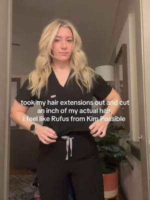 imma protect these 3 hairs left on my head with my life haha #fyp #viralvideotiktok #hairextensions #nurse #nurses #nursesoftiktok #kimpossible 