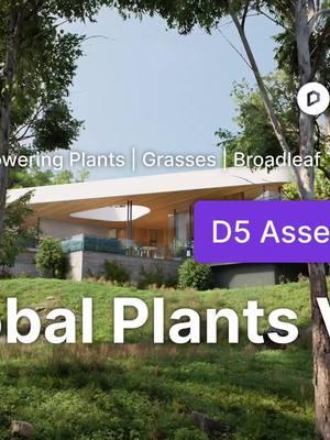 🚀 We’ve just launched our “Global Plants Vol.3” for D5 Asset Library, featuring a fresh collection of 52 different species, totaling 269 animated plants. This new collection covers broadleaf trees, coniferous trees, ornamental grasses, flowering herbs, and xerophytes, perfectly suited to meet the needs of landscape projects across various global regions and scales. 🙌 You can effortlessly find these new plants by searching 'Global Plants Vol.3' in D5 Asset Library! 👀 Check the detailed model list: https://bit.ly/40fgBUO #d5render #landscapedesign #architecture #landscapedesign #3drender #3dvisualization #3dartist #Design #trending #fyp #landscape #vegetation