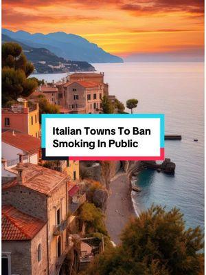 Italian Cities Planning On Banning Smoking On Streets! 🛑 #exploringitaly #italy #italia #italytravel #italytraveltip 