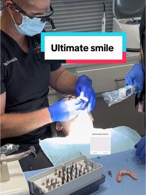 Life changing @Kaitlyn ❤️ #allon4 #allon6 #allonx #teethin24hours #teethinaday #advancedimplant #zigomaticimplants #pterygoidimplants #dentalimplants #ultimatesmile #allonfour #dentures #minidentalimplants #implantteeth 