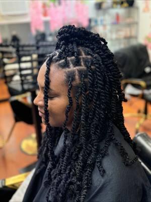 TWIST using Outre X-Pression Twist hair #beautybytigi #siouxfallshairextensions #siouxfallshairsalon #siouxfalls #siouxfallshairstylist #siouxfallshairstylists #siouxfalls #605braider 