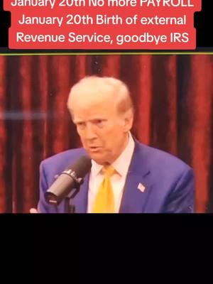 🚨Breaking news🚨Donald Trump announced on Truth social that January 20th will Mark the birth of the external Revenue Service which will eventually take over the IRS. #CapCut #tax #taxtok #taxseason  #kamala #kamalaharris #trump #donaldtrump #politics #maga #democracy #republican #trumpet #news #biden