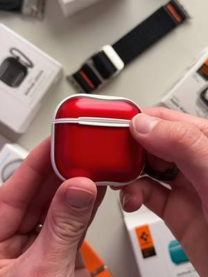 AirPods and Apple Watch Accessories by @Spigen 🔥 #applewatch #applewatchbands #appleairpods #airpodscases 