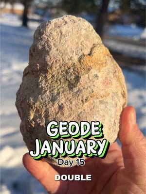 Day 15 of #geodejanuary Mexican geode bought from @Wyoming_Fossils is absolutely beautiful #geode #mexicangeode 