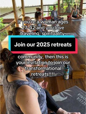 All details in 🅱️io! ✈️ Retreat for women, retreats, retreats for healing, spiritual retreats, women’s retreat, wellness and healing retreats, women’s wellness retreat, spiritual retreat 2025, best retreat 2025  #WomensRetreats #bestretreat2025 #spiritualretreat #wellnessretreat #retreats #yogaretreat #spiritualtiktok #womensretreat #healingretreat 