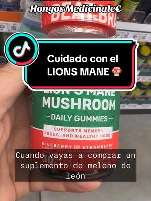 Ten mucho cuidado con la mayoría de las opciones que puedes encontrar en las tiendas ya que pudieran haber ingredientes prejudiciales para tu salud. #Mushroom #Funcional #MelenaDeLeón #LionsMane #Suplemento #MicroIngredients #TikTokShop #MustSee #Click #TikTok #AlgoRitmo #Latino #Memoria #Cerebro #Beneficios #Salud 