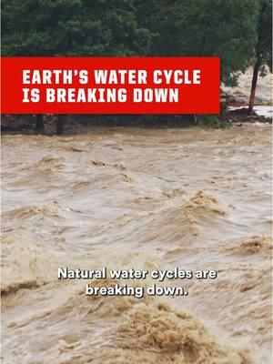 The whole world will feel the ripple effects as we get perilously low on fresh #H2O. Learn more how Earth’s water cycle is breaking down at the 🔗 in our bio. #watercycle #climatechange #sciencenews #scienceontiktok #freshwater 