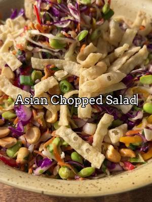 The full recipe for this Asian Chopped Salad is on biteswithbri.com. You can also google “asian chopped salad bri”. #asianchoppedsalad #choppedsalad #peanutdressing #saladrecipe #sidedish #EasyRecipe #versatilefood #saladsoftiktok #fyp #foodblogger #tiktokrecipe 