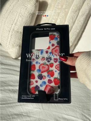 i’m obsessed with my new “fruit tart” @Wildflower Cases iphone 16 pro case 💗🍓🍒🫐💕 how adorable is this case?  also, still loving my new @apple iphone 16 pro! takes a minute to get used to all the new features, but i love it! #iphone16 #iphone16pro #naturaltitanium #iphonecase #iphone16procase #wildflower #iphonecases #asmrtiktoks #iphoneunboxing #unboxing #unboxinghaul #appleiphone #unboxingvideo #asmr #asmrunboxing #asmrsounds #wildflowercases #viralphonecase 