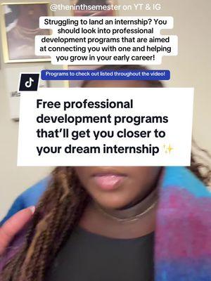 This is how you’re going to get one step closer to your NEXT #internship 😍 If you’re an alum/current member of any of these programs, please share your story! #earlycareertok #earlycareer #careertok #jobhunting #internships #careertok #collegetok #collegejobs #mltcareerprep #entrylevel #professionaldevelopment #theninthsemester 