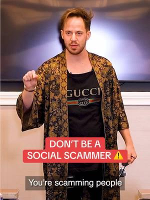 Don’t be a SOCIAL SCAMMER! ⚠️⁣ #julienblanc #julienhimself #selfconfidence #confidence #authenticity #beyourself #putyourselfoutthere #selfexpression #selfesteem #socialskills #communicationskills #socialawareness #charisma 