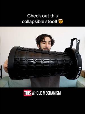 Checking out the NUMANU Collapsible stool!! 🤯 very cool product, definitely will come in handy for park hangs. #paidcollab #collapsiblestool #portablestool 