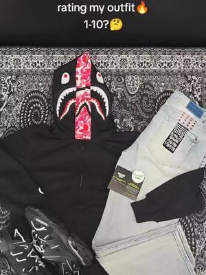 Outfit the day 👉 b!0 #stockxkicks  ✅ Hodie ▶ BAPE ABC Camo Shark Zip Hoodie Black Pink  Jean ▶ Ksubi Jean 3017 Sneaker ▶ Ba!enc!ag@ tr@ck #ootdinspo #fashionoutfit #bape #clothes #europe #italy🇮🇹 #unitedkingdom #fyp 