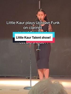 Uptown Funk on clarinet for middle school talent show #uptownfunk #clarinet #kidsoftiktok #viral #fyp #indiantiktok 