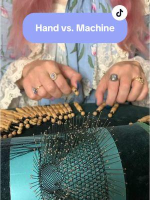 Handmade lace is special and valuable in its own right, and machine production is not inherently “perfect.” Let’s rethink our approach! #LaceTok #LaceTikTok 