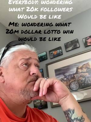 I am a lottery winner #lottowinner🔥💵 #funny #genx #viral #bikertok #tiktokbikers #bikertok2025 #harleydavidson 