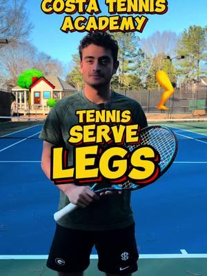 Unleash the Power of Your Legs! 💪🎾 Here’s part 5 of the 5 basics of the tennis serve: Using Your Legs. 🚀 Power comes from your legs, not just your arm! ✅ Focus on pushing up with your legs as you drive the ball. ✅ Engage your lower body to generate upward force. ✅ Get a strong push off the ground while your arm finishes the motion. 💡 Pro Tip: Focus on loading AND turning to add height and power to your serve! I’m Filipe Costa, a D1 college player at the University of Georgia, sharing the tennis wisdom to elevate your game. Follow for more tips to dominate on the court! 🎾 #tennis #tennistips #servepower #howtoserve #legdrive #tennisdrills #tennislife 