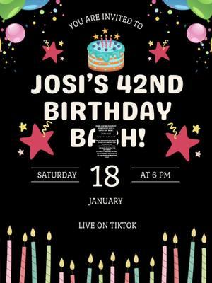 Birthday bash is posted! Come have a great night and celebrate my 3rd annual birthday bash! #CapCut #fyp #exclusivelybyjosi #inspiredbyjosi #tumblersoftiktok 