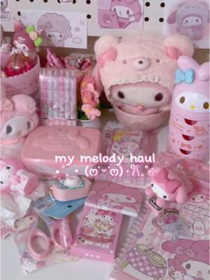 my melody temu haul 💕 you can use code fav87145 in the temu search bar for 30% off <3 follow me on yt and ig if tt is banned 🥲🩷 (draft i forgot to post ._.) #sanrio #asmr #mymelody #hellokitty #unboxing #haul #temu #kawaii #aesthetic #desk #stationery #kpop #fyp