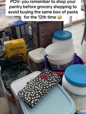 A benefit of cleaning out my pantry I guess! 🧹 I always save money on groceries when I shop my pantry first.  Here’s hoping I can get to the pumpkin shaped pasta before next fall 😅 #pantrycleanout #shopyourpantry #groceryshopping #mealplanning #savemoney #savemoneyongroceries #grocerysavings 