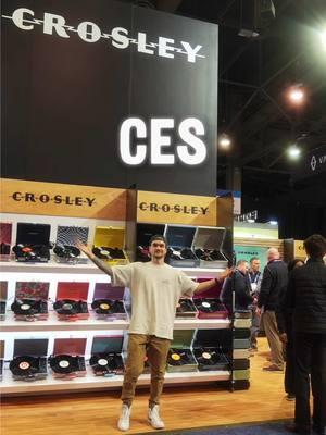 @Crosley Radio ⚡️ CES Booth Tour #crosley #vinylrecords #records #recordplayer #vinyl 