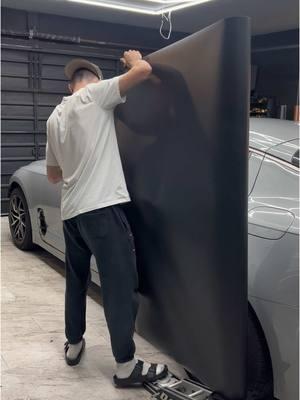 Wrapping a KIA Stinger in Matte Black 🖤 #vinylwrap #carwrap #vinylwrapping #carwrapping #wrapping #wraps #wrappedcars #vehiclewrap #trending #foryou #fyp #Kia #Stinger #kiastinger #carsoftiktok