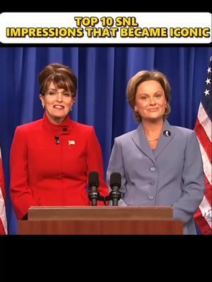 Part 6 - Top 10 SNL Impressions That Became Iconic #snl #snlfunny #snlsketch #chevychase #geraldford #tinafey #sarahpalin #sketchcomedy #funnytiktok #fyp