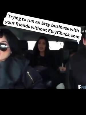 🚗✨ Trying to run an Etsy business with friends without EtsyCheck? Don’t get lost like Khloe and the Kardashians! Let EtsyCheck guide your shop to success and boost your sales effortlessly. 📈💡 Visit our page today today! #EtsySeller #EtsyTips #SmallBusiness #EtsySuccess #enterpreneur #BusinessTools #GrowYourShop #etsycommunity #OnlineSelling #EtsyCheck #Viral #TikTokBiz #shopsmallbusiness #etsygrowth #SalesBoost  Ready to take your Etsy shop to the next level? Join thousands of successful sellers who trust EtsyCheck.com to streamline their business and maximize their profits. Don’t get left behind—start your journey to Etsy success today! 🚀✨ 👉 Follow us for more tips and tools to help your Etsy business thrive!