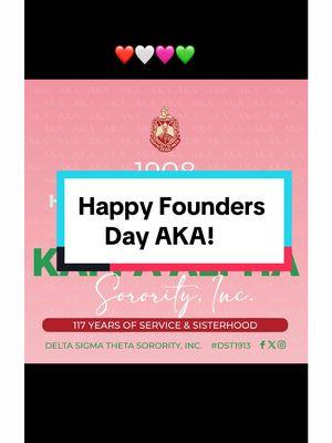 Happy Founders Day to the Ladies of Alpha Kappa Alpha Sorority, Inc. 117 years of sisterhood & service to manhood.  Enjoy your day Greek Sisters❤️🤍🩷💚#foundersday #alphakappaalpha #deltasigmatheta #greeksisters #queensdonthate #enjoyyourday #thosemygirls #toytalks2you #toytalkstoyou #tiktokpartner 