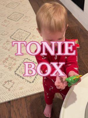 She was saying thank you to her grandparents who got it for her 🥹 We are new to the tonie world but she loves it! #15monthsold #toniebox #tonies #laurieberkner 