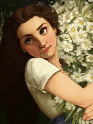 🌼🌿 A study of “The Flower Girl” by Jules-Cyrille Cavé I did to help me get out of a creative rut. I love the lighting in this painting and how the green is reflected on her clothes in the shadows.  . . . #art #portrait #artistsoftiktok #digitalart #illustration #arttok #cozyart #nature #flowers #artstudy #digitalpainting #digitalartist #pretty 