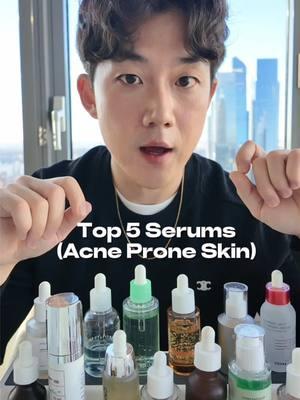 Top 5 serums specifically fr acne skin concerns #creatorsearchinsights #acne #kbeauty #koreanskincare #glassskin #skincarecommunity #skintok #serums #ampoules @Cosnori US @bringgreen_official @anua_global @celimax.global 